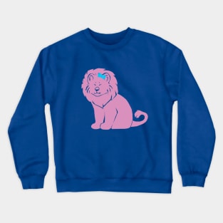 happy trans lioness Crewneck Sweatshirt